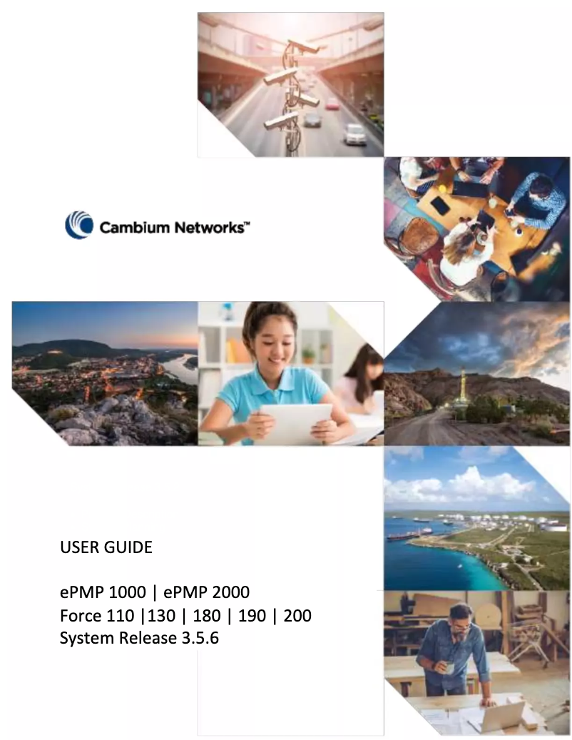 Page n°1 - Manuel utilisateur Cambium Networks EPMP Force 180