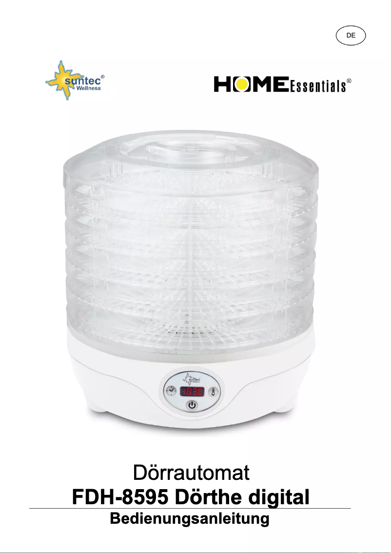 Page 1 de la notice Manuel utilisateur Suntec FDH-8595 Dörthe digital