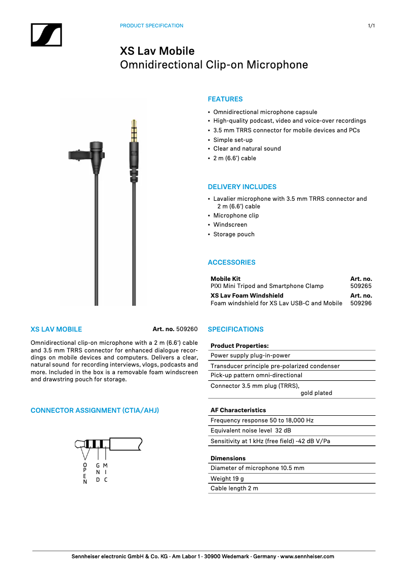 Image de la première page du manuel de l'appareil XS Lav Mobile
