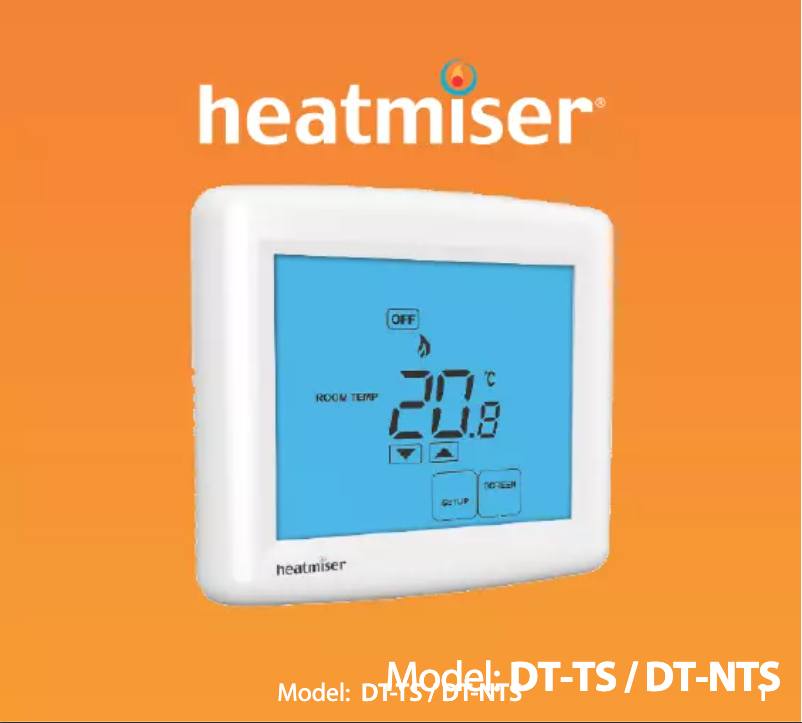Page 1 de la notice Manuel utilisateur Heatmiser DT-TS