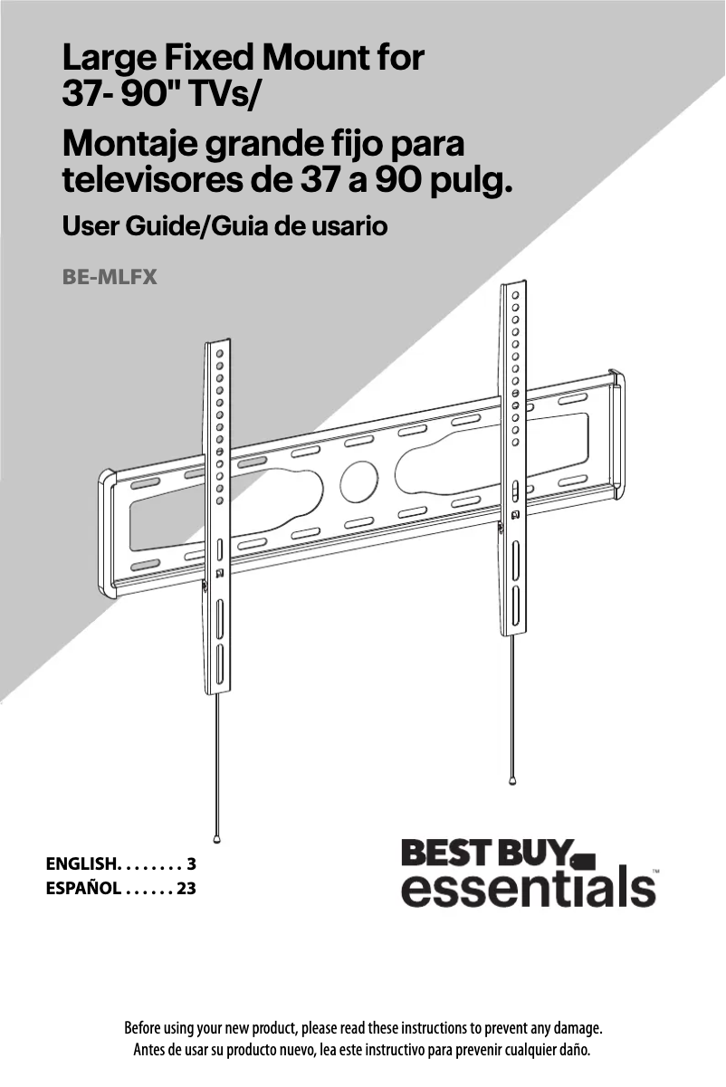 Image de la première page du manuel de l'appareil BE-MLFX