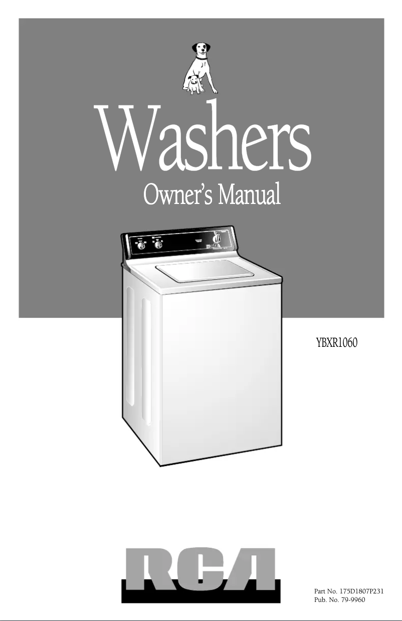 Image de la première page du manuel de l'appareil YBXR1060VWW