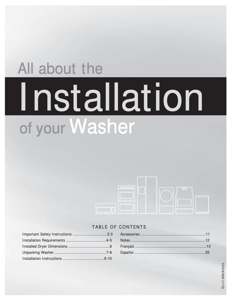 Image de la première page du manuel de l'appareil FAFS4073NR