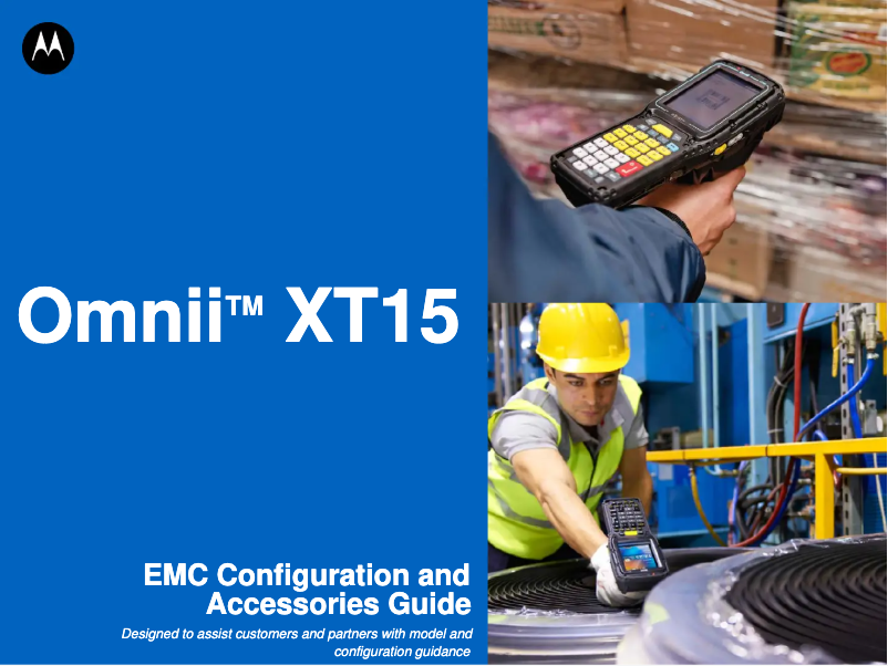 Page n°1 - Manuel utilisateur Zebra Omnii XT15