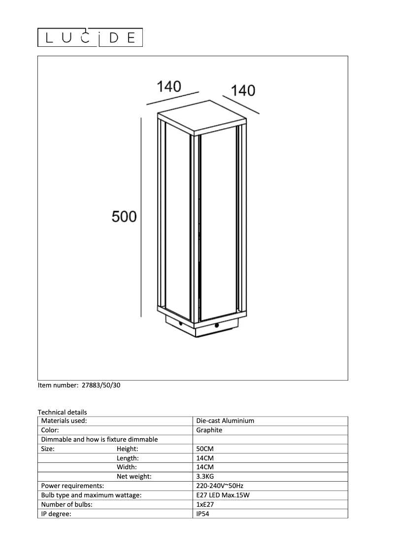 Image de la première page du manuel de l'appareil Claire 27883/50/30