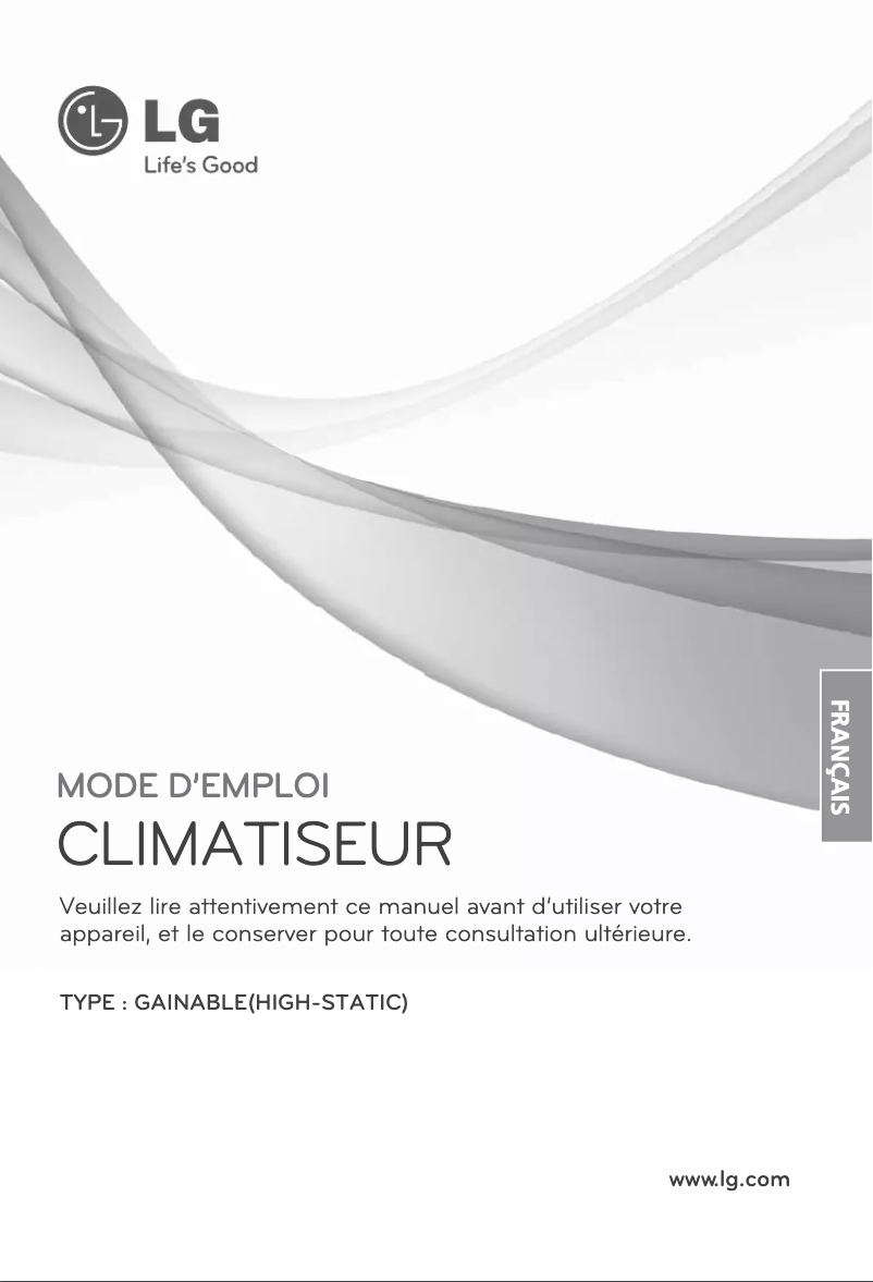 Page n°1 - Manuel utilisateur LG ARNU12GBHA2