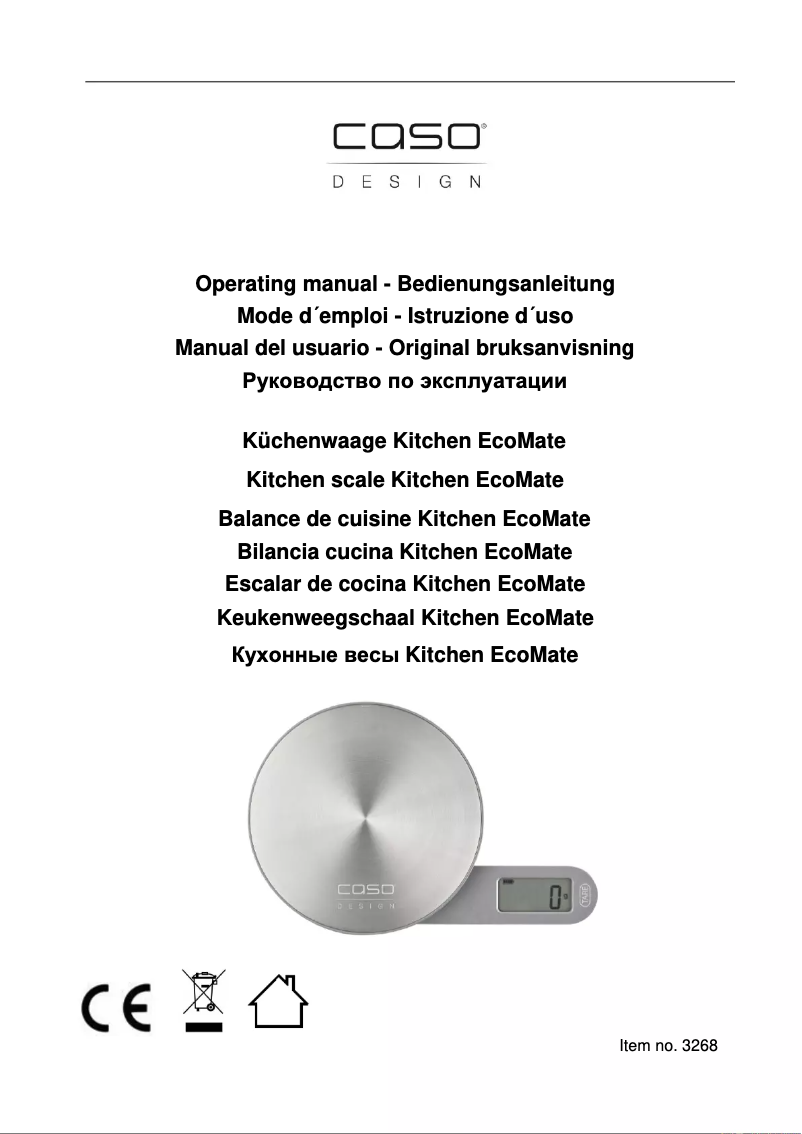 Image de la première page du manuel de l'appareil Kitchen EcoMate