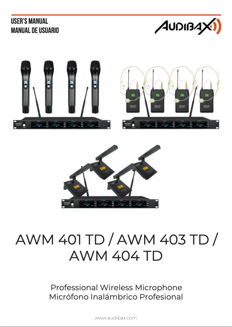 Página 1 del manual Manual de usuario Audibax AWM 404 TD