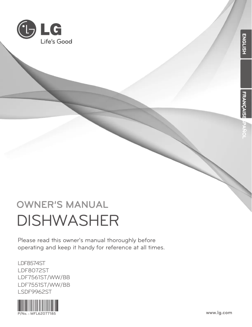 Page 1 de la notice Manuel utilisateur LG LSDF9962ST