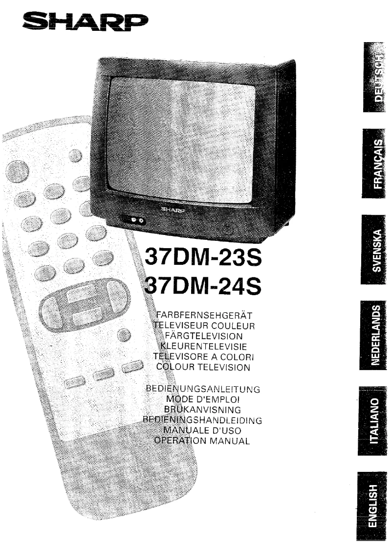 Page n°1 - Manuel utilisateur Sharp 37DM24S