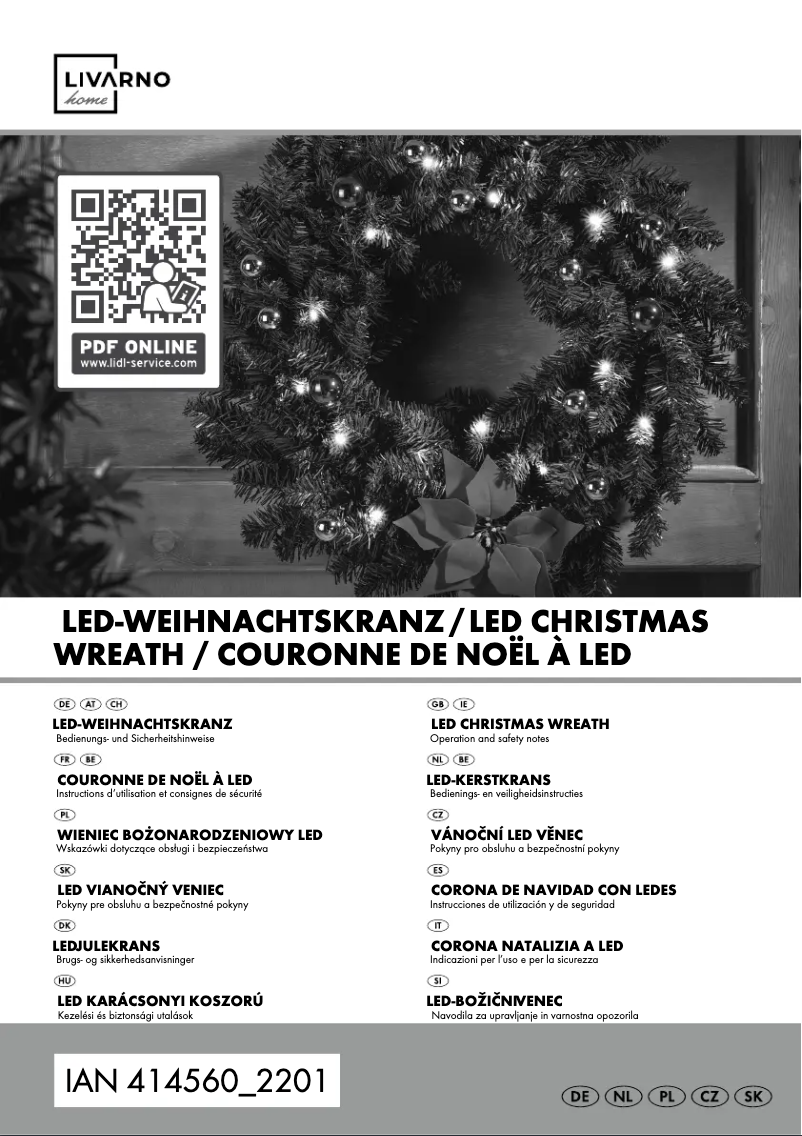 Page n°1 - Manuel utilisateur Livarno Lux HG09636