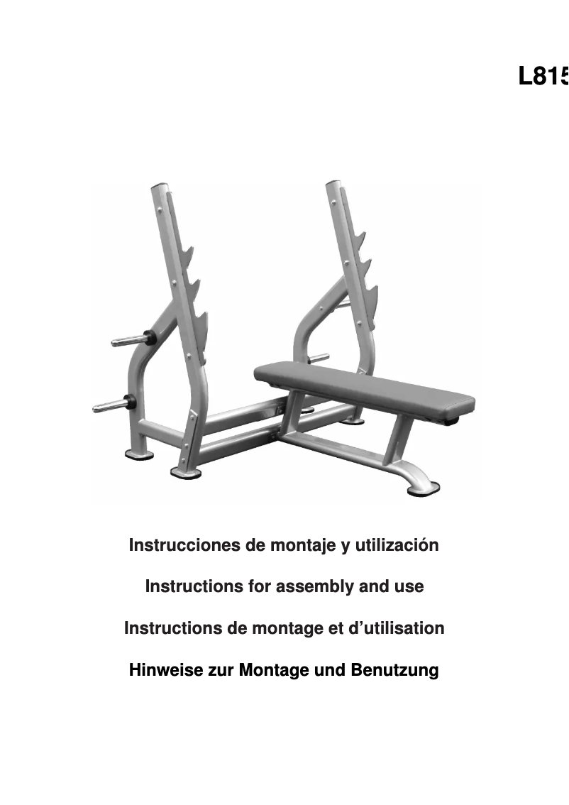 Página 1 del manual Manual de usuario BH Fitness L815