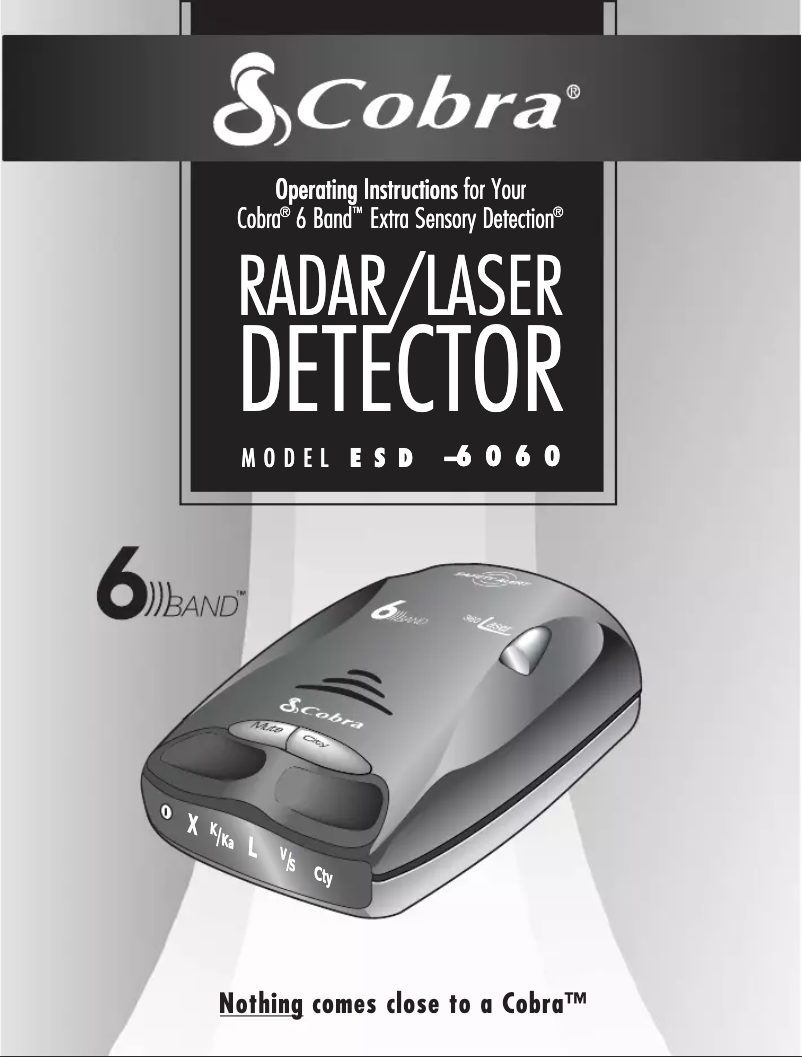 Image de la première page du manuel de l'appareil ESD-6060