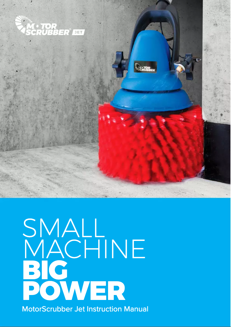 Page n°1 - Manuel utilisateur MotorScrubber MSJET3