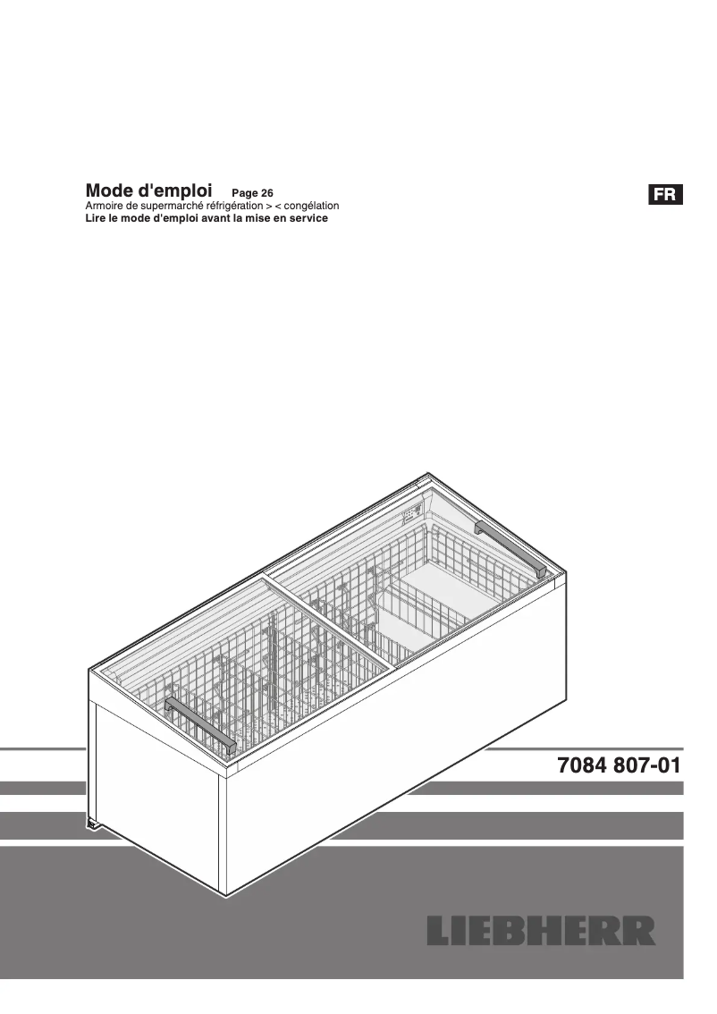 Page 1 de la notice Manuel utilisateur Liebherr COVE 250s