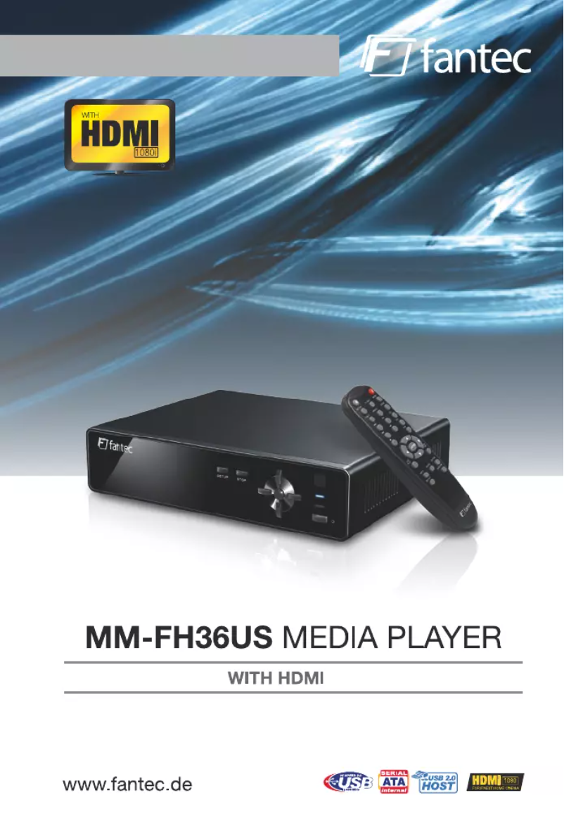 Página 1 del manual Manual de usuario Fantec MM-FH36US