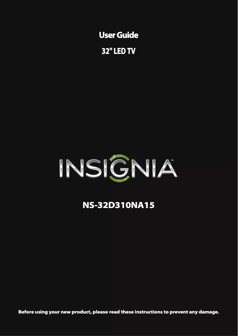Image de la première page du manuel de l'appareil NS-32D310NA15