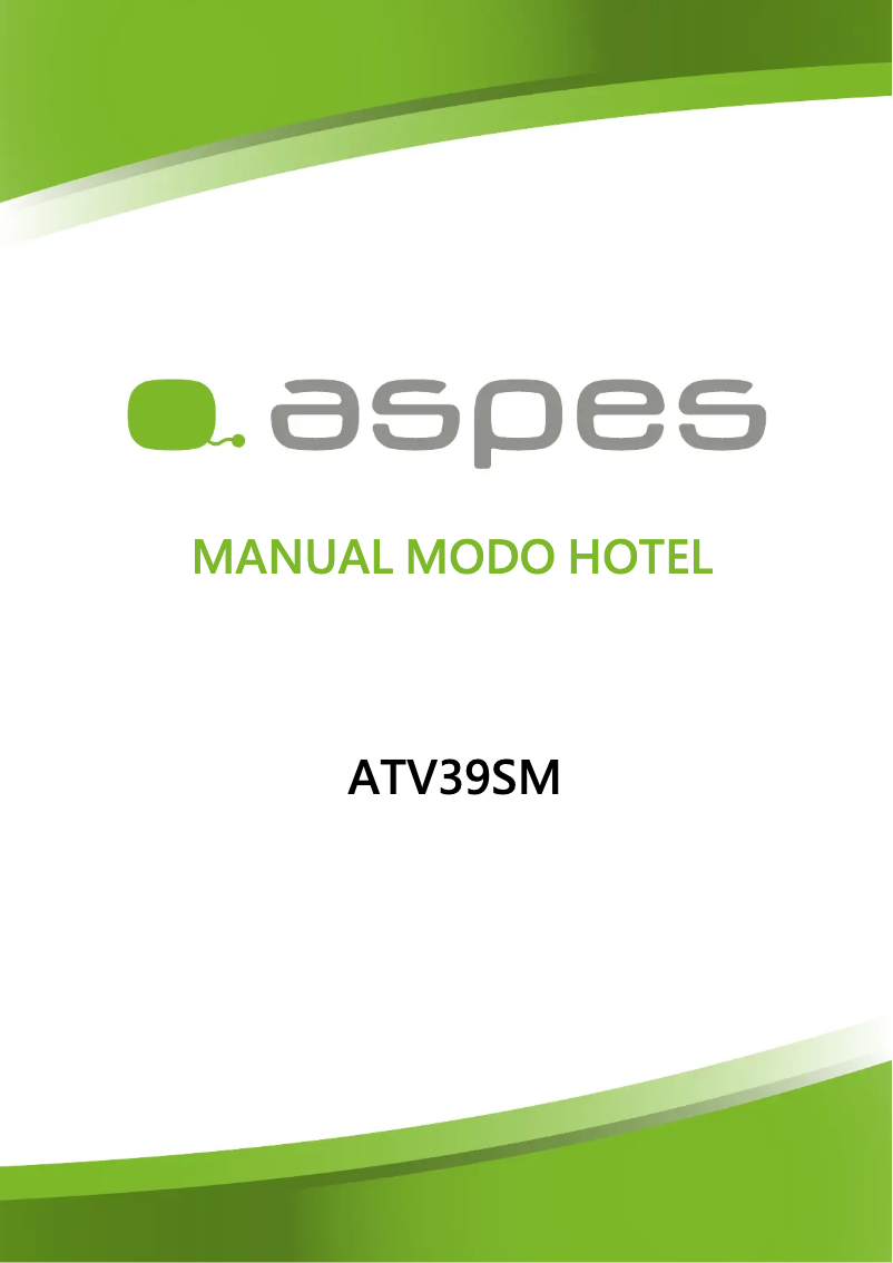 Página 1 del manual Manual de usuario Aspes ATV39SM