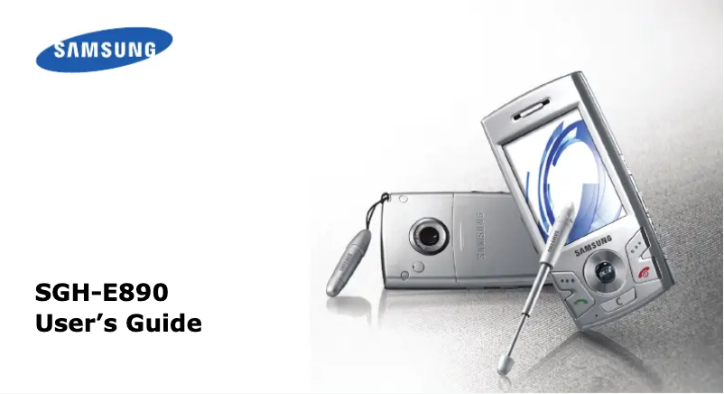 Image de la première page du manuel de l'appareil SGH-E890