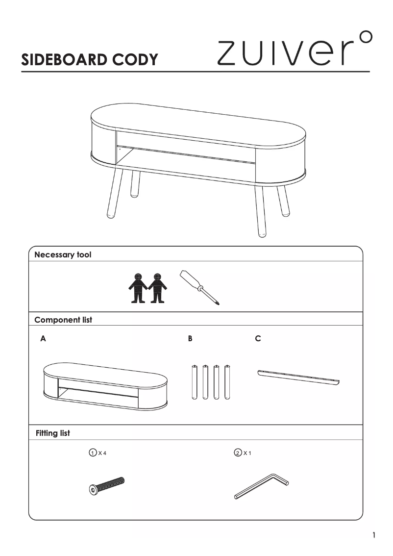 Image de la première page du manuel de l'appareil Cody