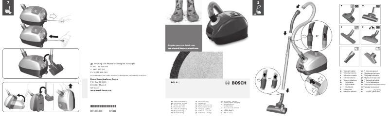 Page n°1 - Manuel utilisateur Bosch BGL4312S