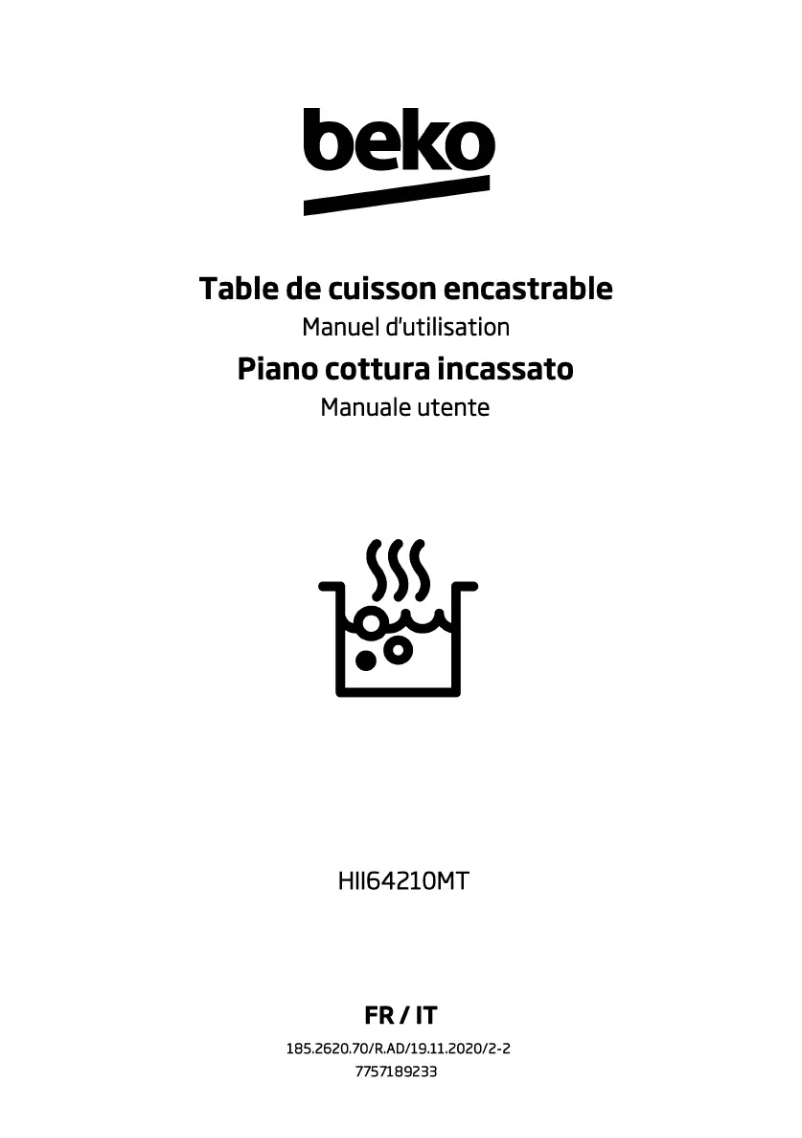 Página 1 del manual Manual de usuario Beko HII64210MT