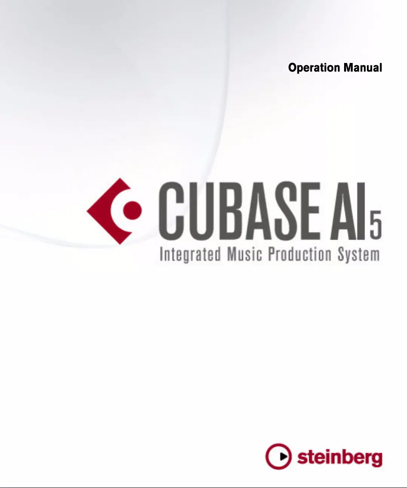 Page n°1 - Manuel utilisateur Steinberg Cubase AI 5