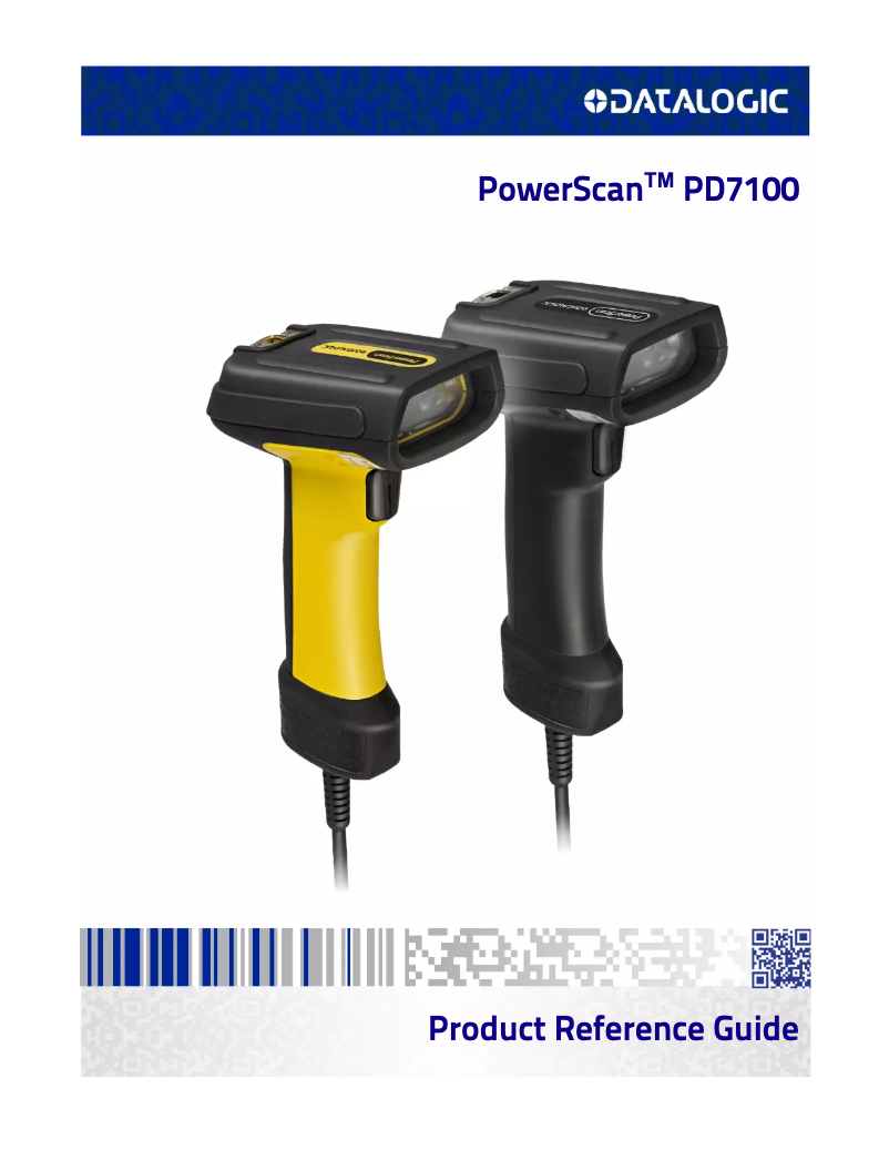 Image de la première page du manuel de l'appareil PowerScan PD7130