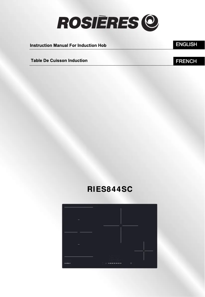 Page 1 de la notice Manuel utilisateur Rosieres RIES 844 SC