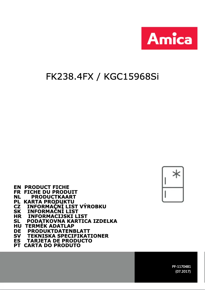Image de la première page du manuel de l'appareil FK238.4FX