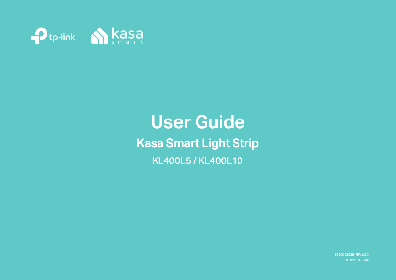 Image de la première page du manuel de l'appareil Kasa Smart KL400L10