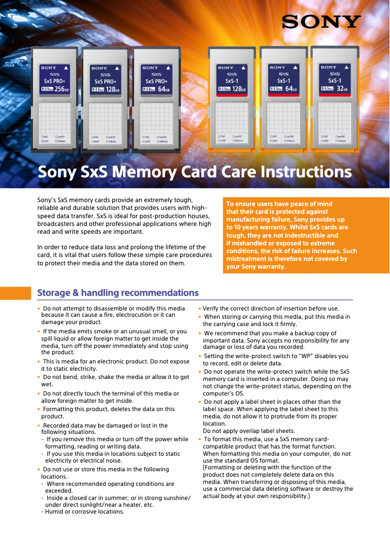 Page 1 de la notice Manuel utilisateur Sony SBP-128E