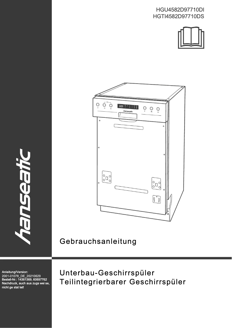 Image de la première page du manuel de l'appareil HGTI4582D97710DS