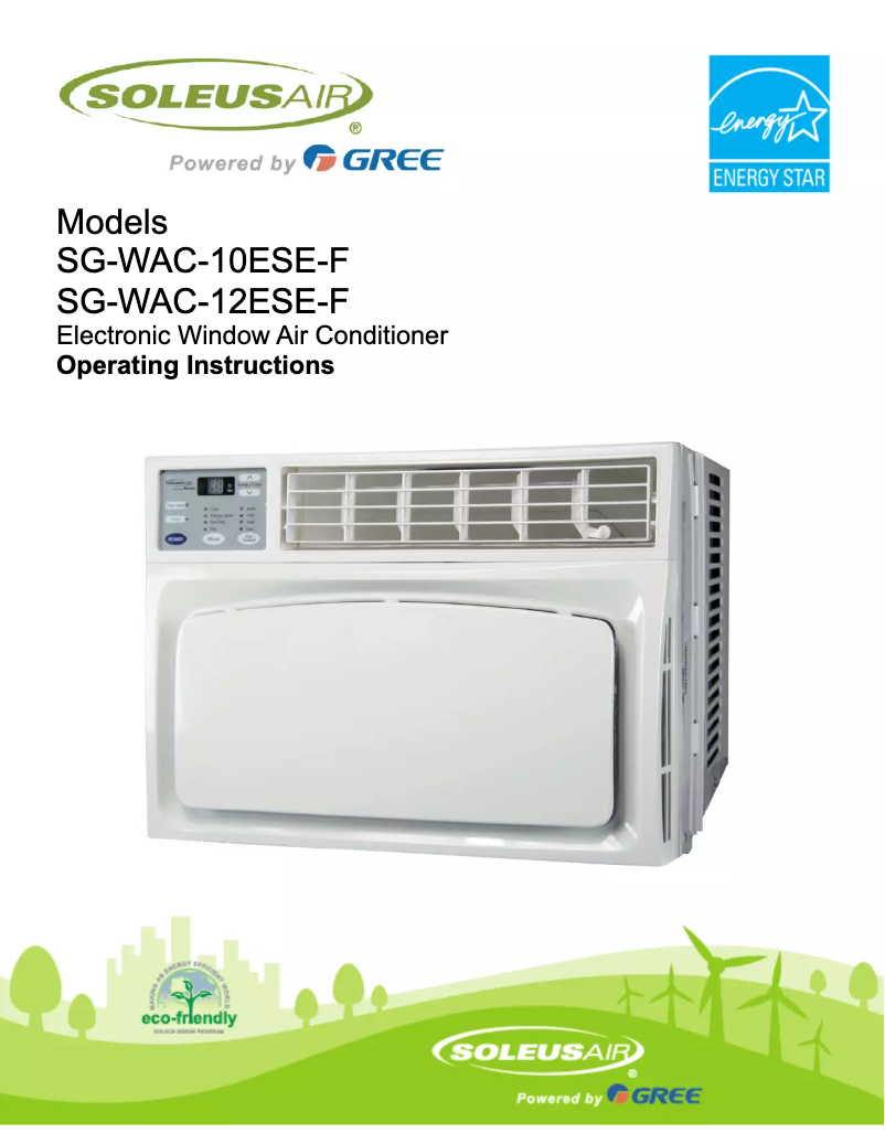 Page n°1 - Manuel utilisateur SoleusAir SG-WAC-10ESE-F