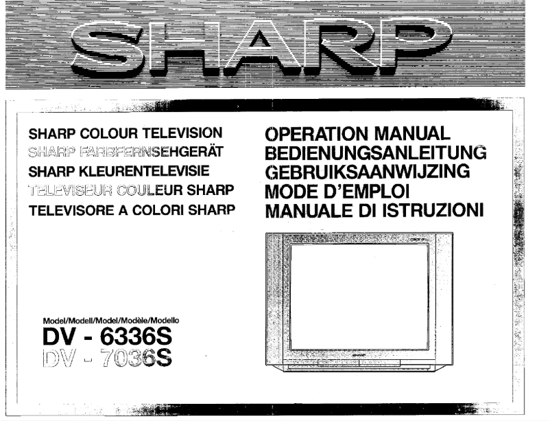 Page n°1 - Manuel utilisateur Sharp DV6336S