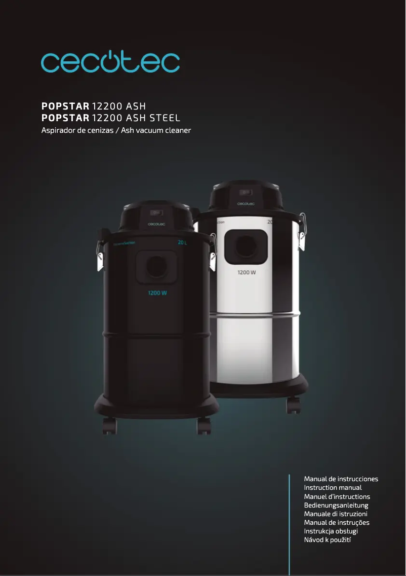 Page n°1 - Manuel utilisateur Cecotec Conga Popstar 12200 Ash