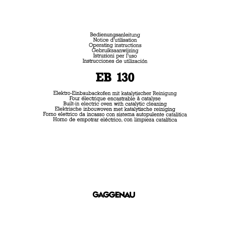 Page 1 de la notice Manuel utilisateur Edy EB 130910