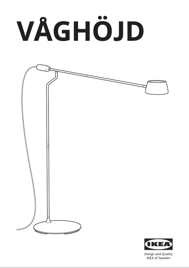 Página 1 del manual Manual de usuario Ikea VÅGHÖJD 605.141.91