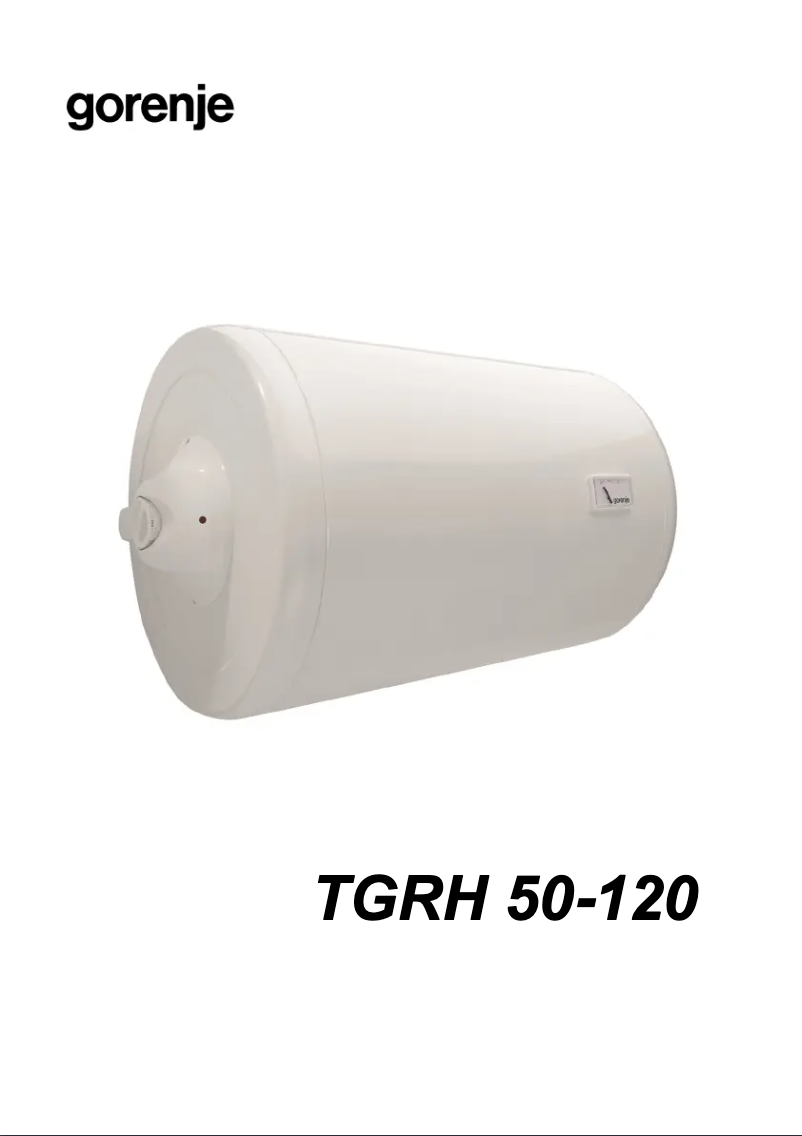 Page 1 de la notice Manuel utilisateur Gorenje TGRH80