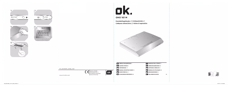 Page n°1 - Manuel utilisateur OK OHO 161 M
