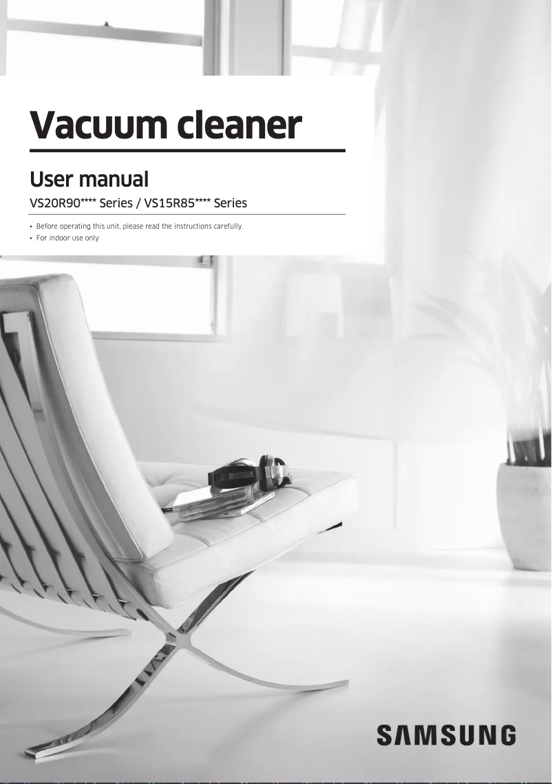 Page n°1 - Manuel utilisateur Samsung VS20R9044S2