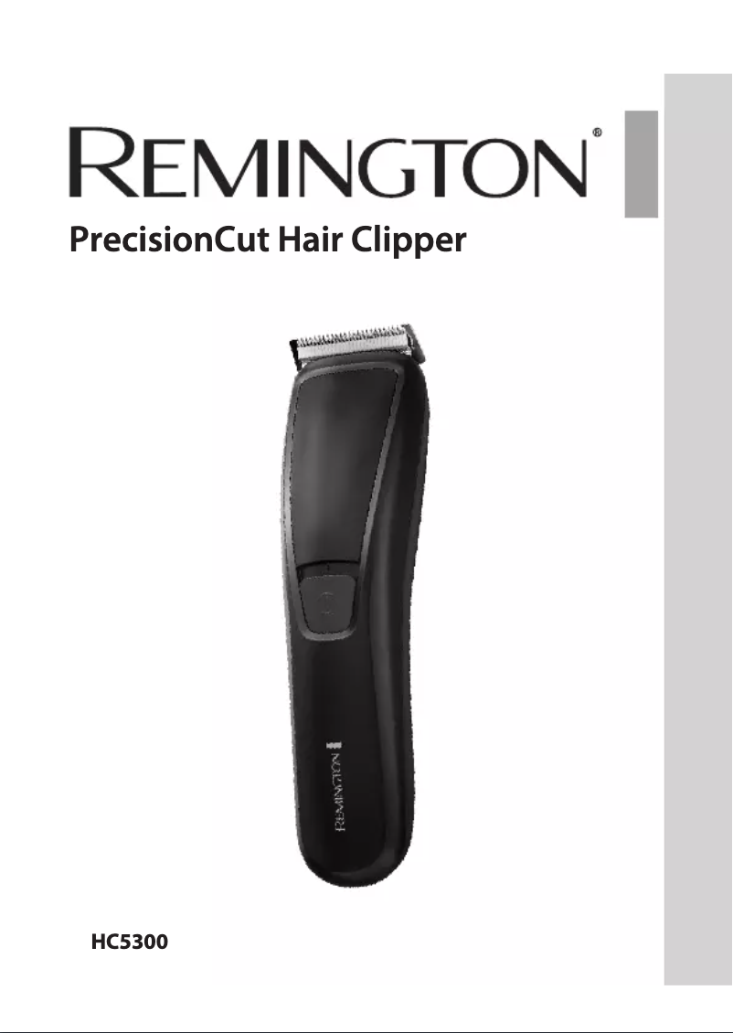 Page n°1 - Manuel utilisateur Remington Precision Cut HC5300