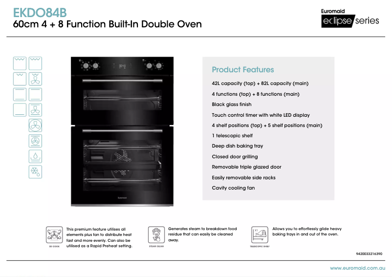 Page n°1 - Fiche technique Euromaid EKDO84B