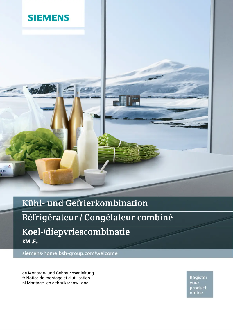 Page 1 de la notice Manuel utilisateur Siemens KM40FAI20