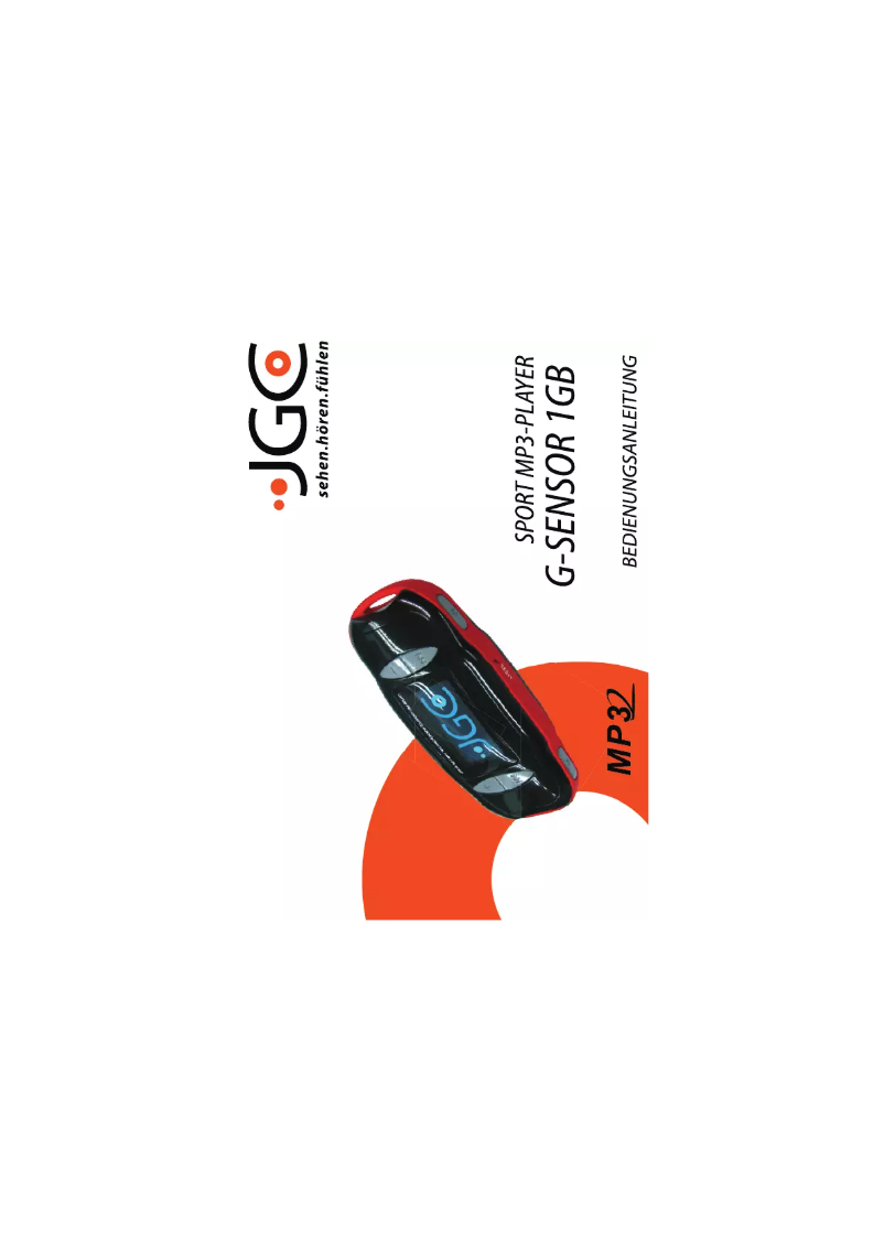 Image de la première page du manuel de l'appareil G-Sensor-Sport