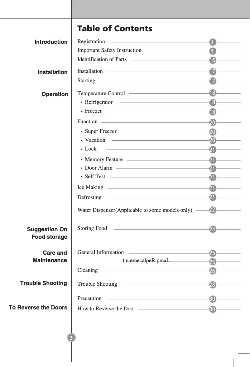 Page 1 de la notice Manuel utilisateur LG GC-B379BLQ