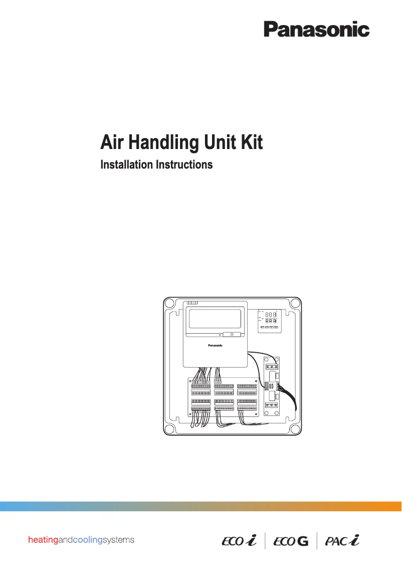 Page n°1 - Manuel utilisateur Panasonic PA-W560MAH2M