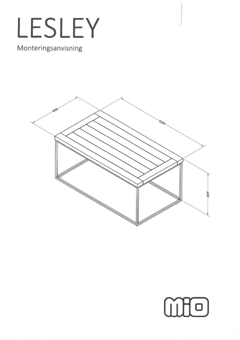 Image de la première page du manuel de l'appareil Lesley