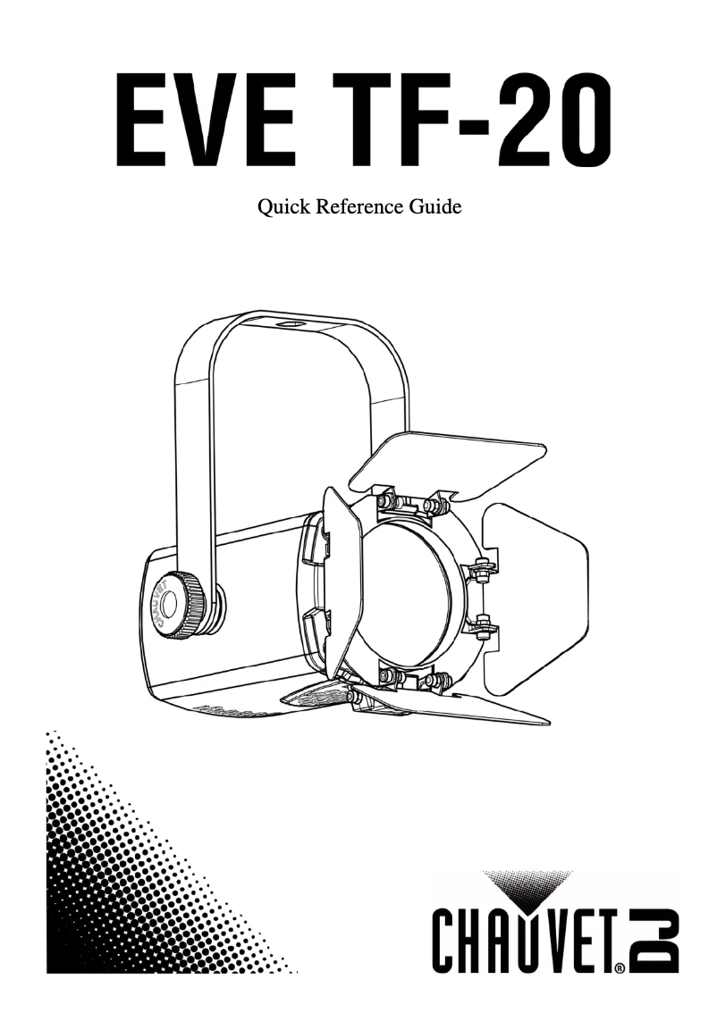Image de la première page du manuel de l'appareil EVE TF-20X