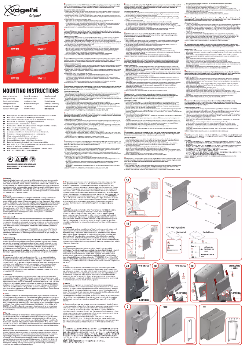 Imagen de la primera página del manual del dispositivo VFW 132